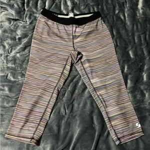 Soffe Dri Multicolor Striped Capris